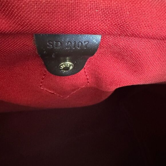 Louis Vuitton Brown Checkered Satchel Speedy 35 - Picture 9 of 10